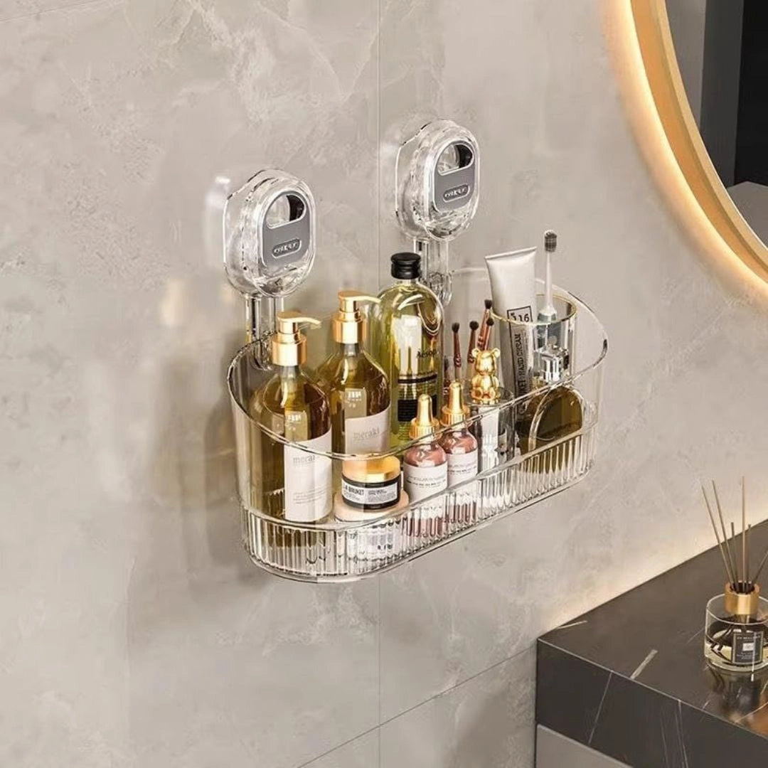 Bathroom shelf organizer product